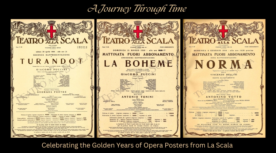 Old Poster from La Scala Opera House